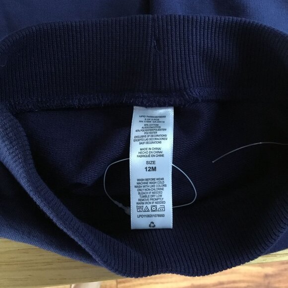 No Label‎ (Little Me) Kid's Joggers Blue 12M - Picture 3 of 3